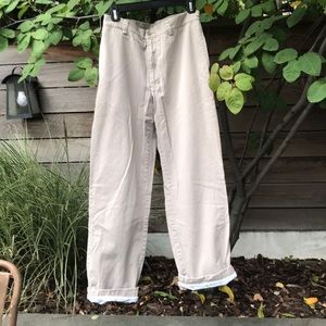 Khakis with floral lining